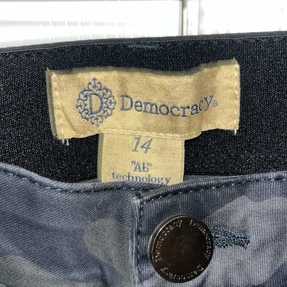 Democracy Ab Technology black/gray camo skinny pants Size 14 - Picture 4 of 6
